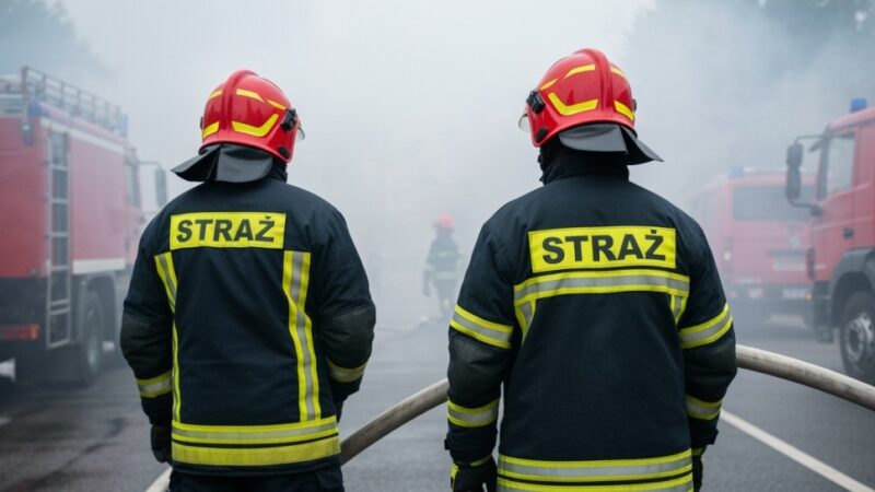 Lamborghini w ogniu na stacji Orlen w Kargowej: dramatyczna akcja ratunkowa