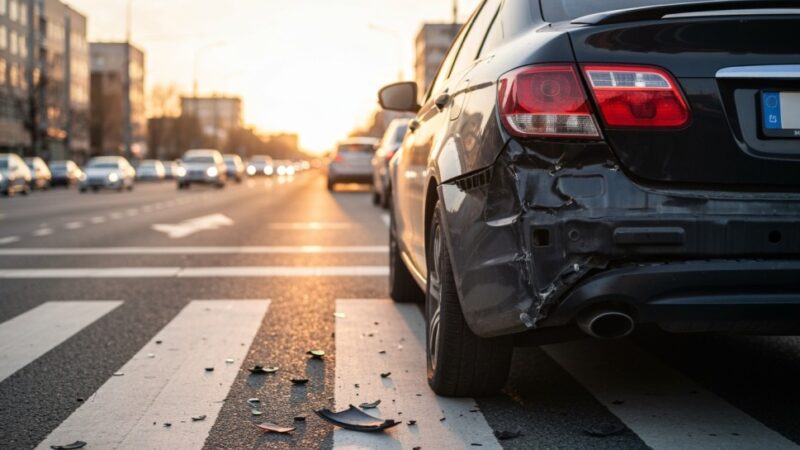 Wypadek w Korczynie: Audi w rowie, jedna osoba ranna