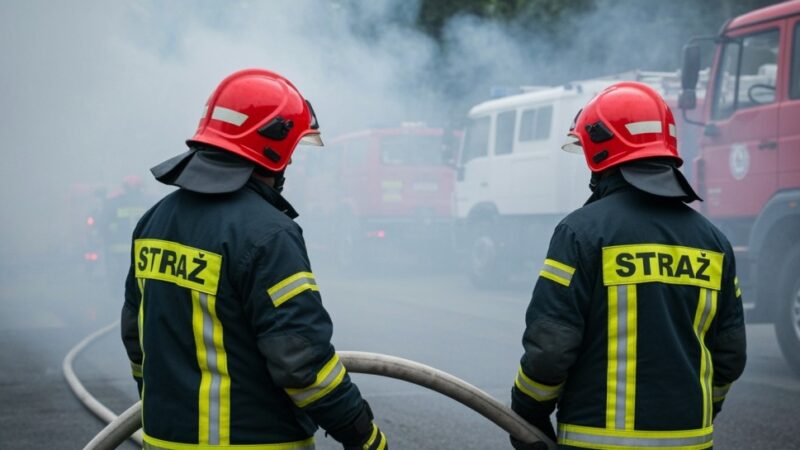 Pożar skrzynki elektrycznej w Krościenku Wyżnym: alarmujący incydent na dachu z fotowoltaiką