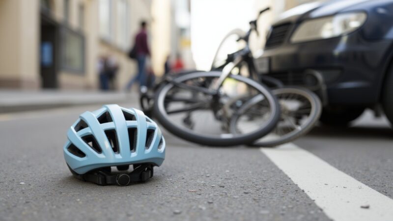 81-letni cyklista ranny w zderzeniu z ciężarówką w Krośnie