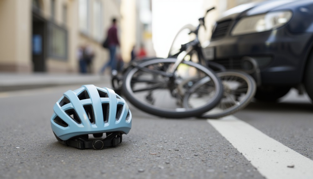 81-letni cyklista ranny w zderzeniu z ciężarówką w Krośnie