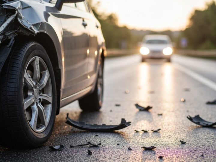 Kolizja ciężarówki na DK 19: OSP Równe zabezpiecza miejsce zdarzenia