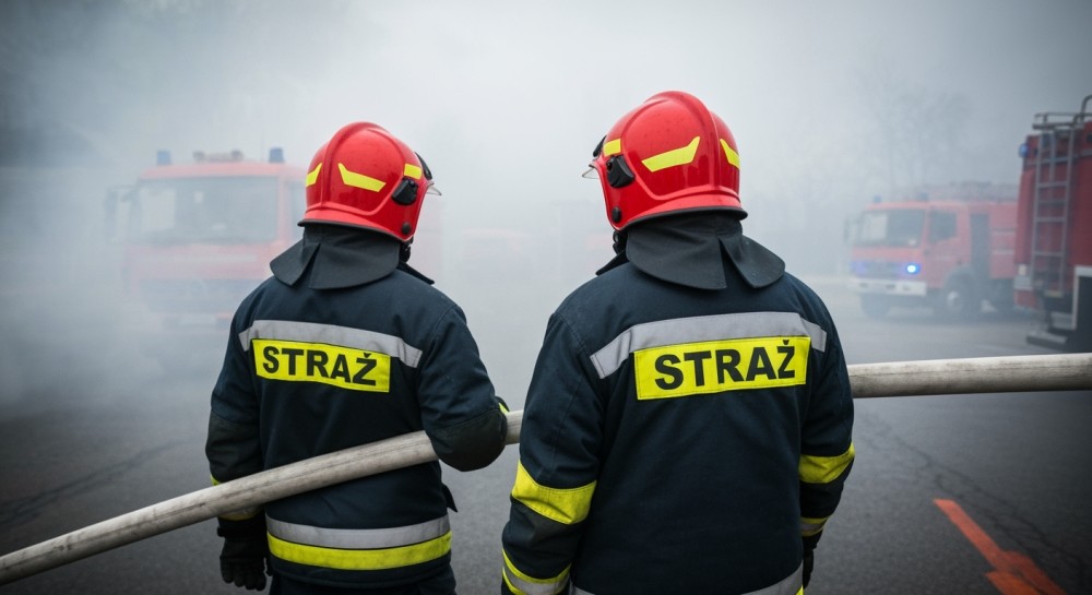 Policjanci uratowali budynek przed pożarem w Korczynie