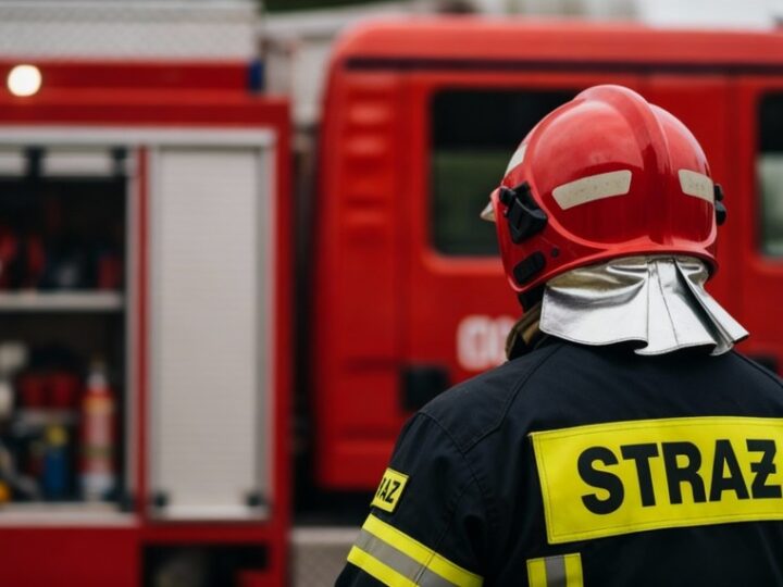 Strażacy z Targowisk świętują gwiazdkowe przyjęcie nowego samochodu ratowniczego