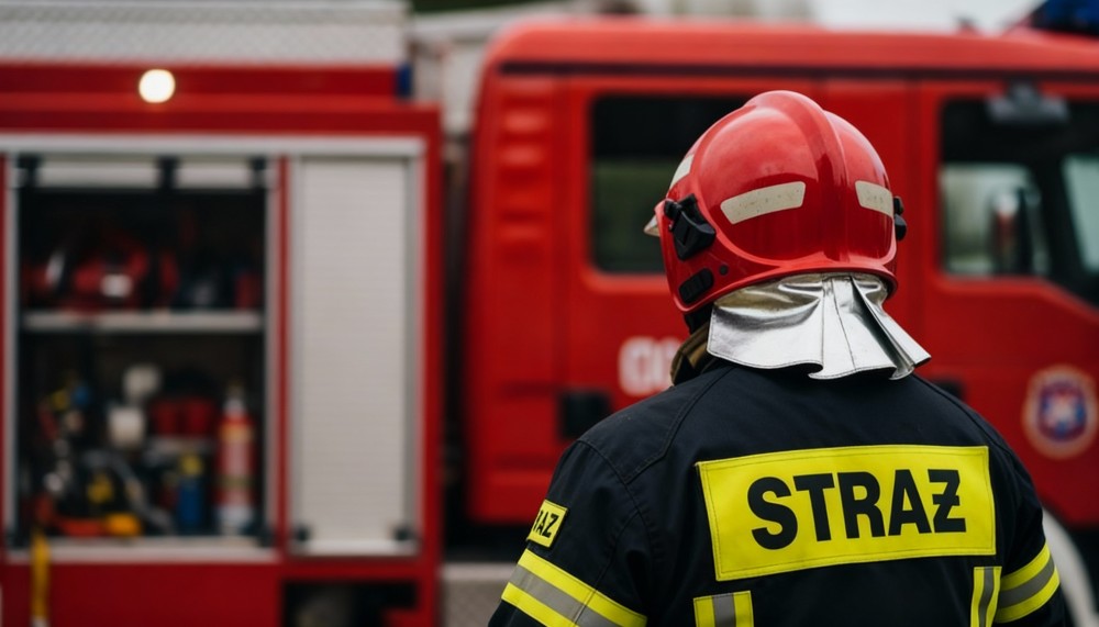 Strażacy z Targowisk świętują gwiazdkowe przyjęcie nowego samochodu ratowniczego