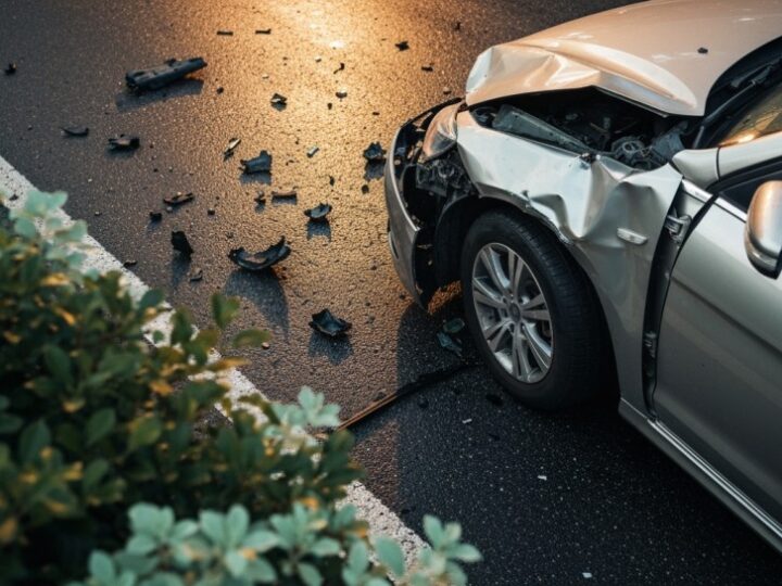 Dwa poranne wypadki na ul. Pużaka w Krośnie