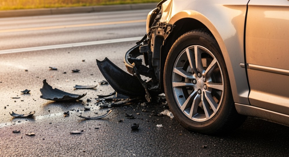 Motocyklista ranny w zderzeniu z audi w Ustrobnej