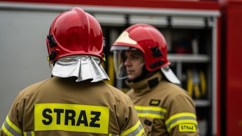 Niebezpieczne drzewo usunięte przez strażaków w Równem