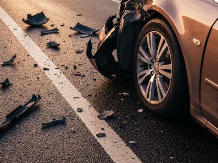 Kierowca w szpitalu po wypadku drogowym w Wietrznie: auto w rowie