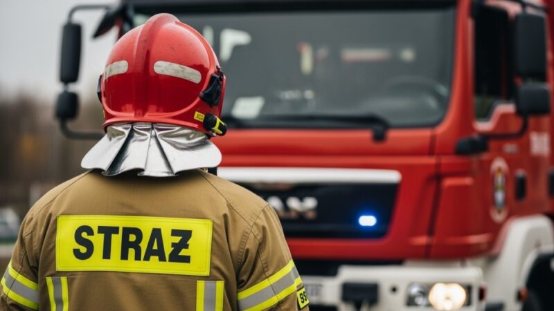 Ratunkowa akcja w Komborni: usunięcie oleistej substancji z DK nr 19
