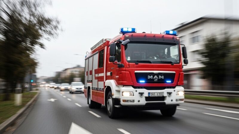 Strażacy błyskawicznie gaszą pożar garażu w Teodorówce