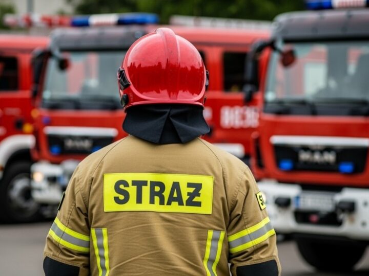 Dwa interwencje w Dukli: ratunek kota i pożar traw
