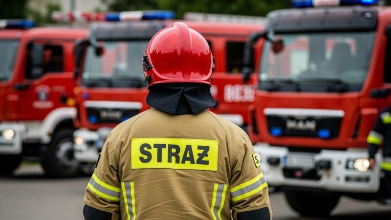 Dwa interwencje w Dukli: ratunek kota i pożar traw