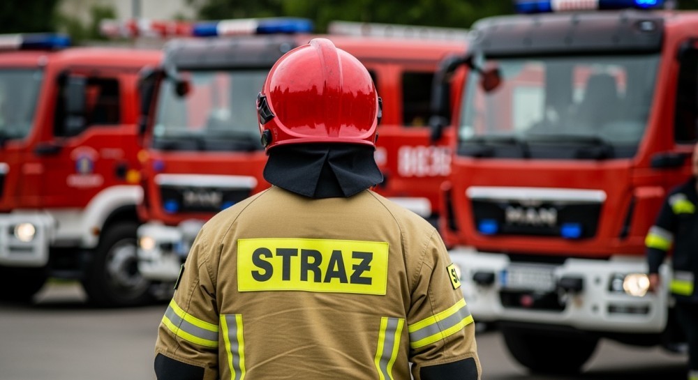 Dwa interwencje w Dukli: ratunek kota i pożar traw