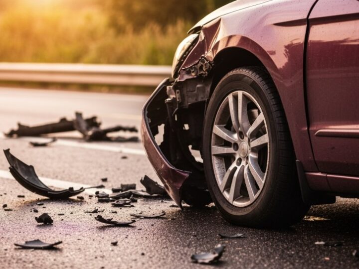 Wypadek na DK19: Toyota w rowie, jedna osoba w szpitalu