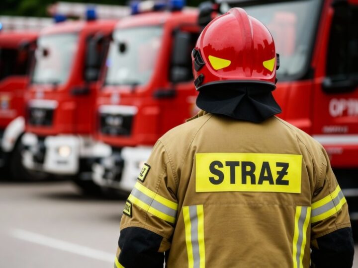 Remiza OSP Głowienka z nowym dachem i elewacją po remoncie